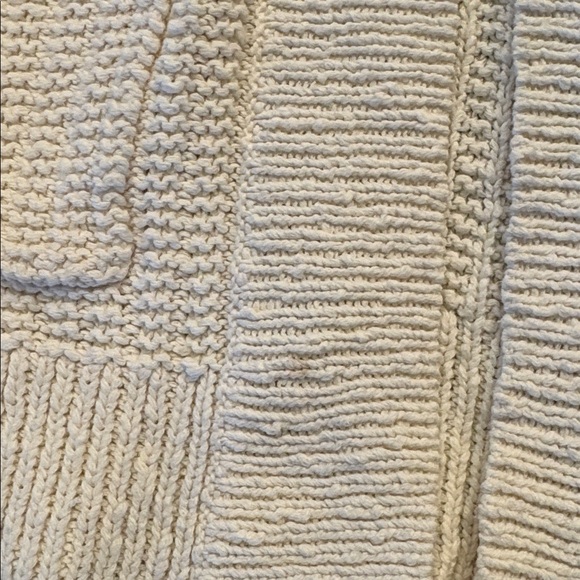 Madewell off White cotton cardigan Sweater with balloon sleeves, XS - Picture 3 of 3